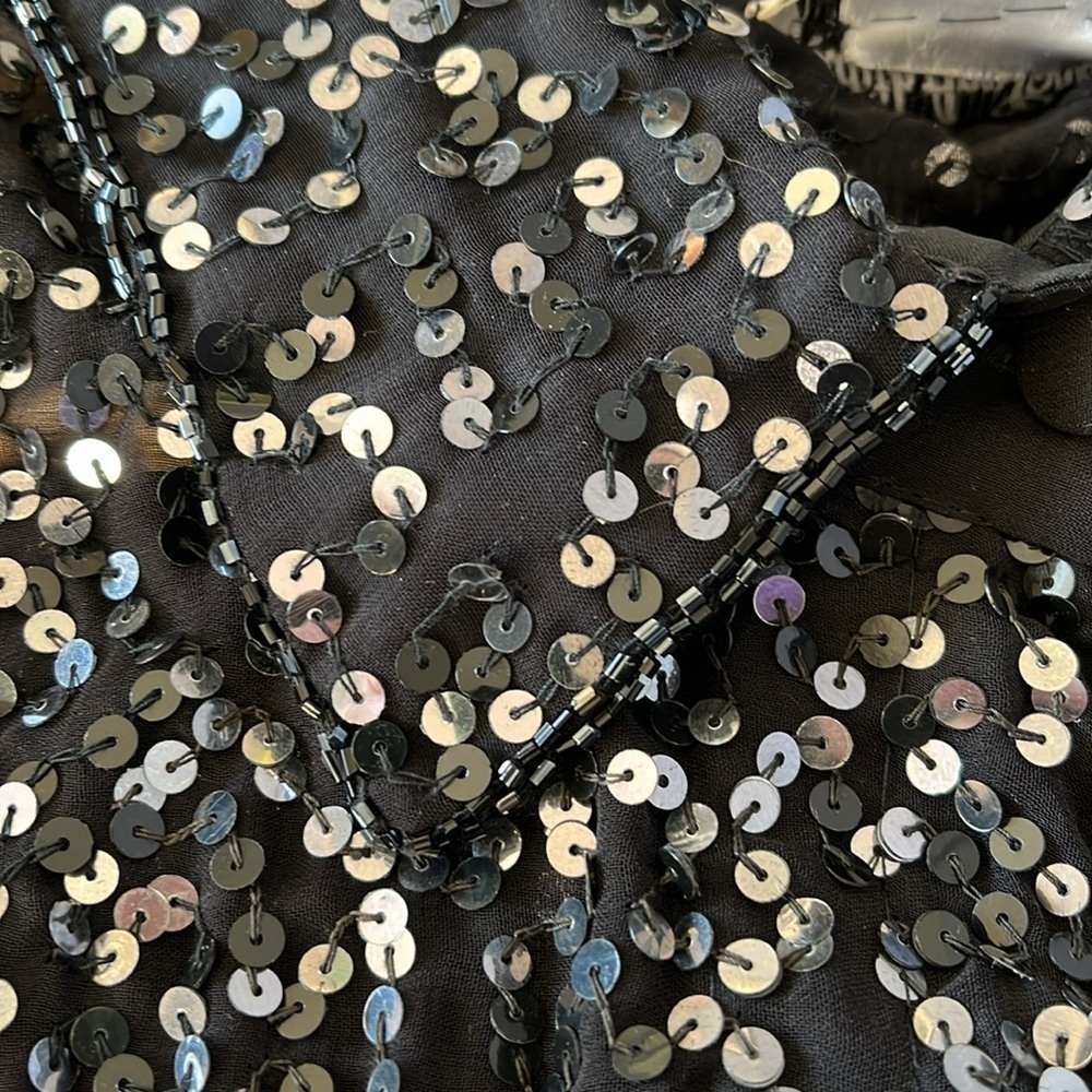 Judith Ann Creations Women’s Sequins Jacket Blouse L - Picture 9 of 12